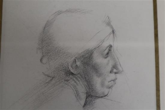 Sir Thomas Monnington P.R.A. (1902-1976), Study c. 1923, pencil, 15 x 12.5cm